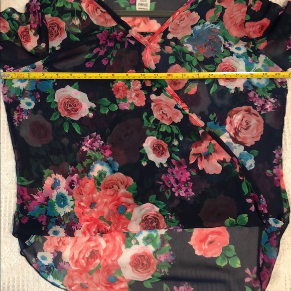 Agaci Navy Blue Floral Blouse - Picture 6 of 8